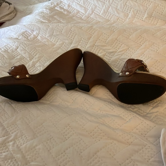 Dr Scholls jubilee wedge leather and soft suede upper NWOT - Picture 5 of 8